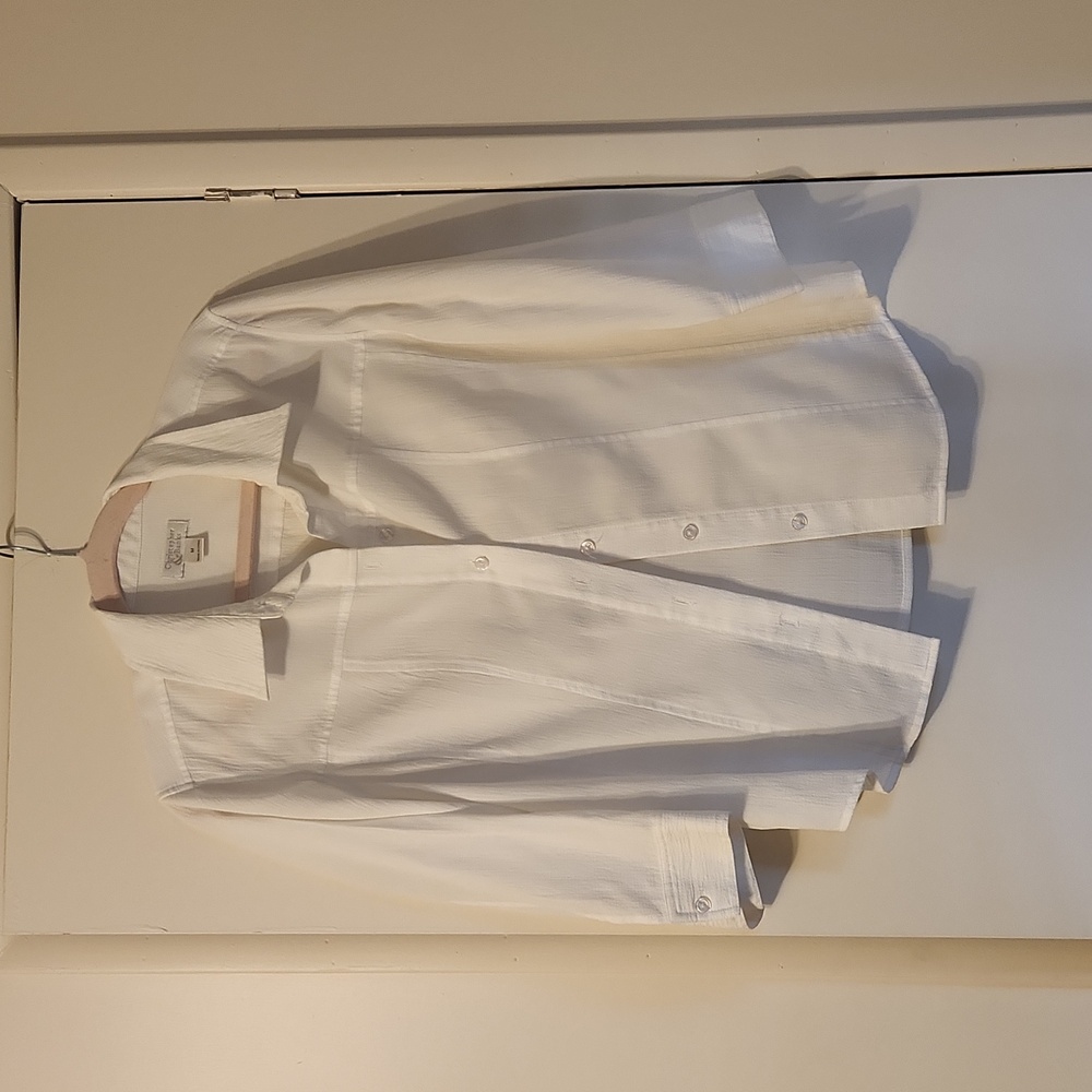 Christopher & Banks White Blouse Size Medium